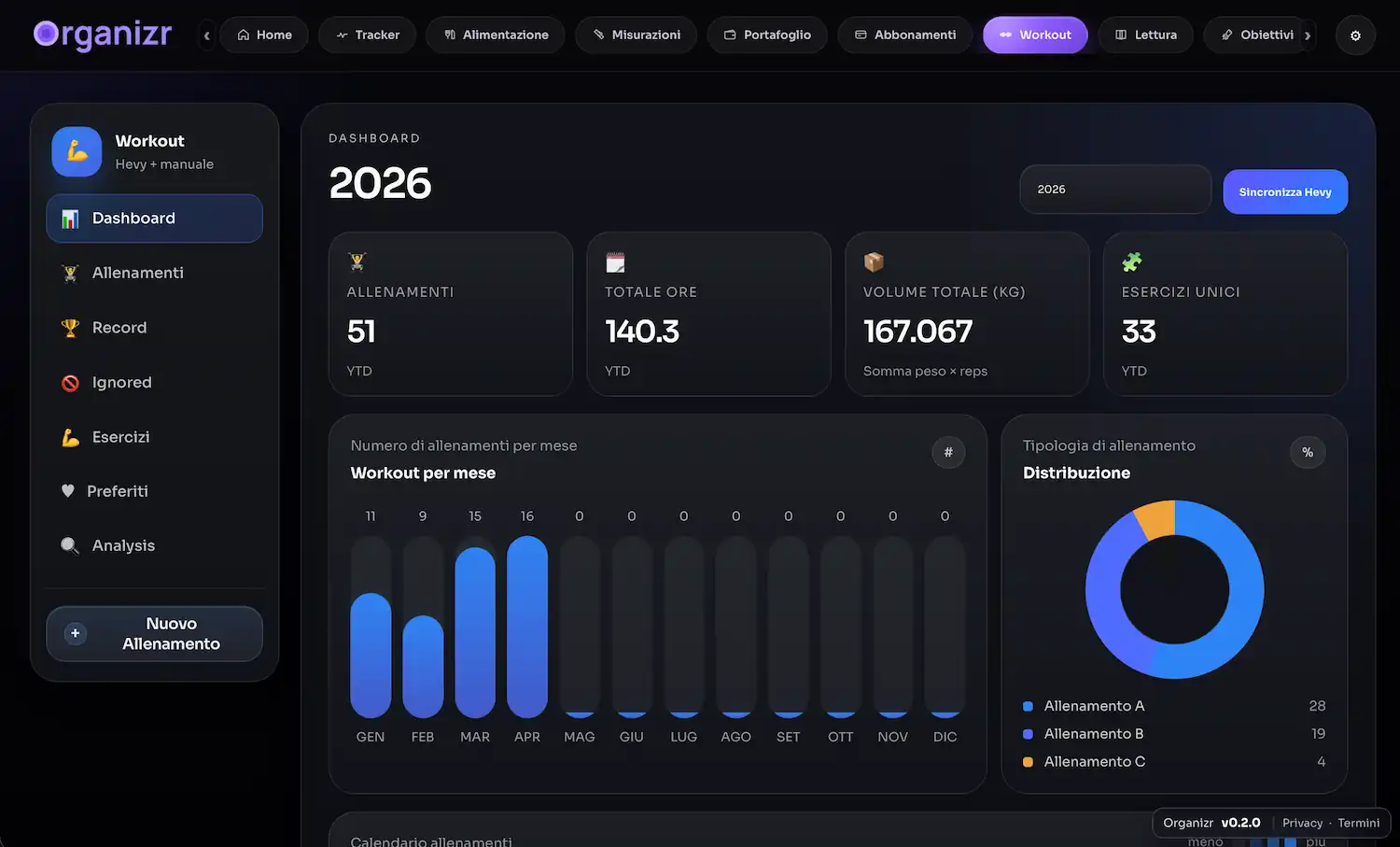 Organizr — preview